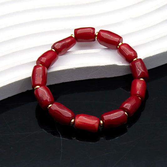 Bracelet Corail Femme Éclat Intense