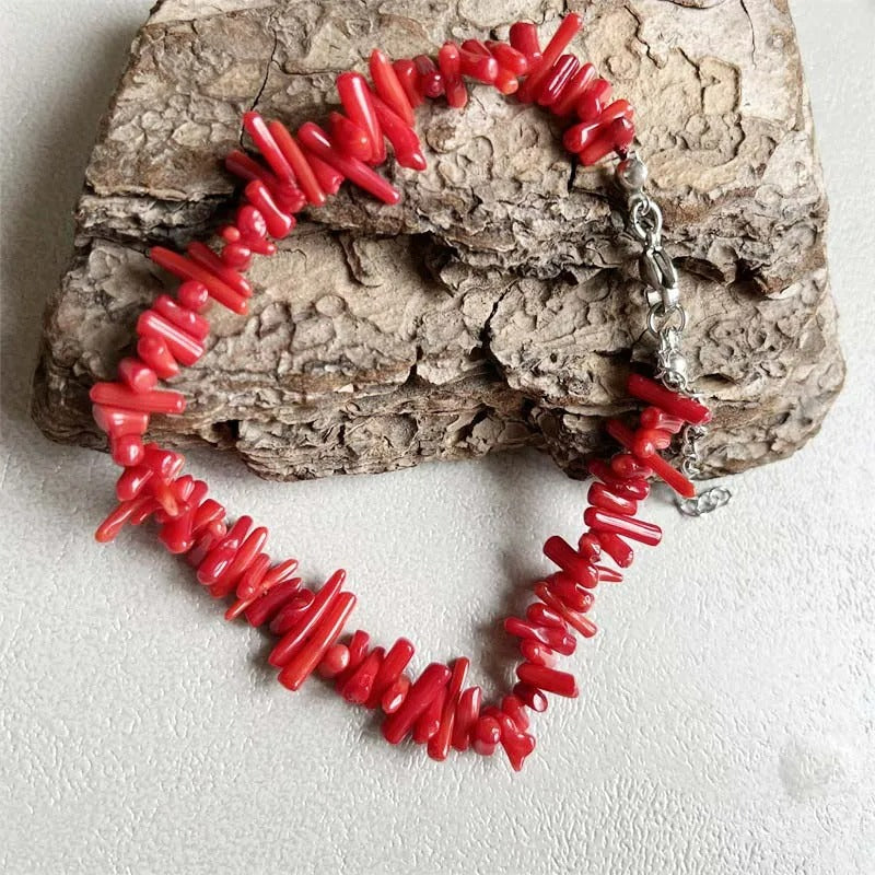 Bracelet Corail Femme Énergie Naturelle