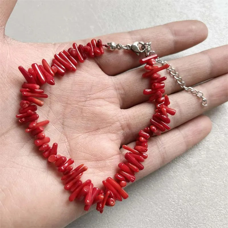 Bracelet Corail Femme Énergie Naturelle