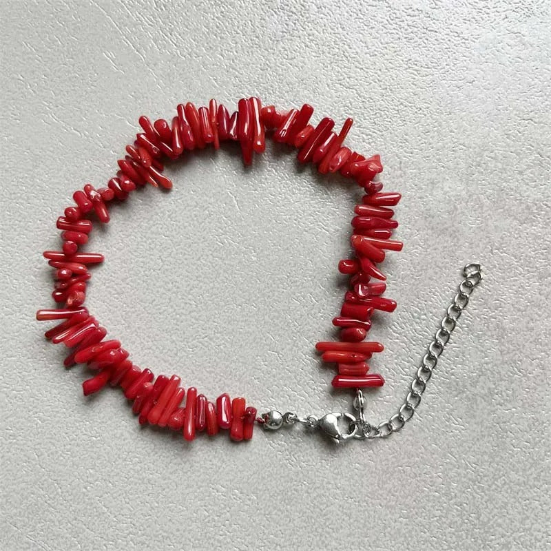 Bracelet Corail Femme Énergie Naturelle