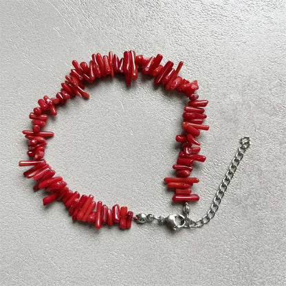 Bracelet Corail Femme Énergie Naturelle