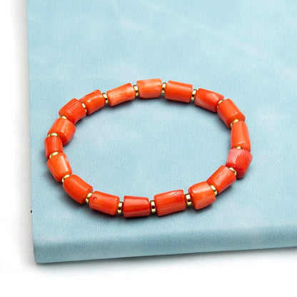 Bracelet Corail Femme Énergie Solaire