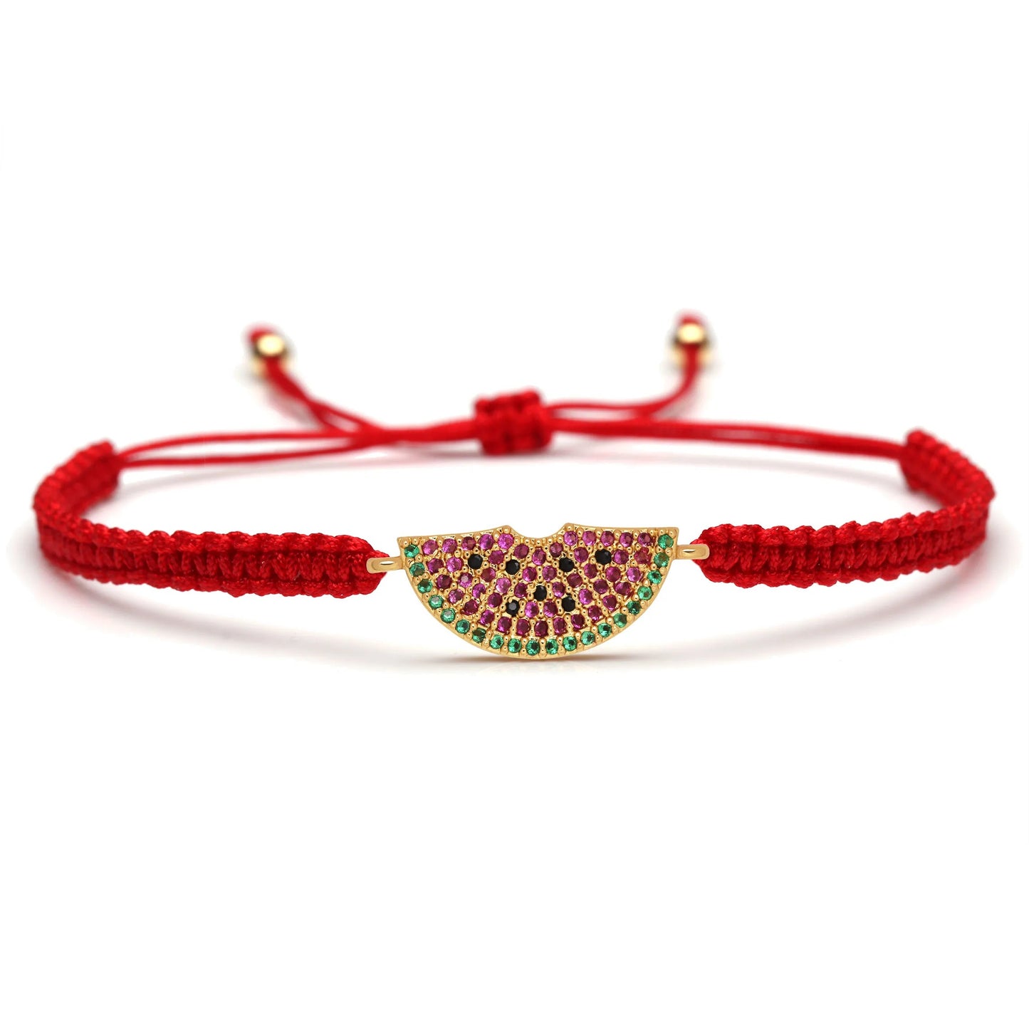 Bracelet Cordon Femme Demi-Lune Colorée