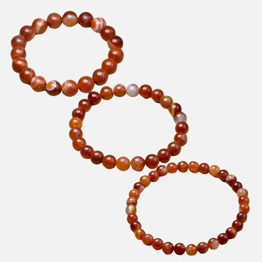 Bracelet Cornaline Ensemble de 3