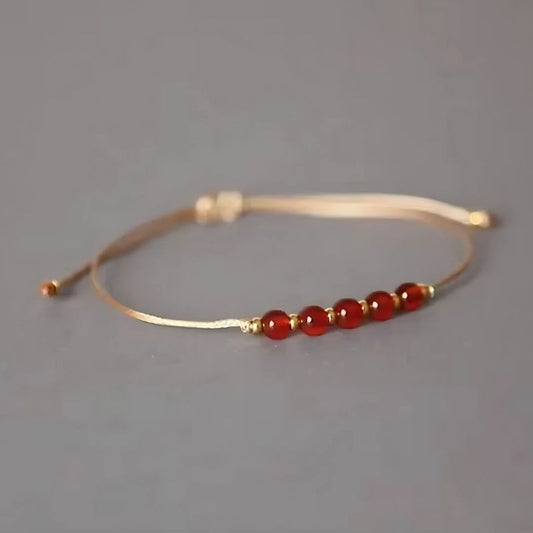 Bracelet Cornaline Réglable