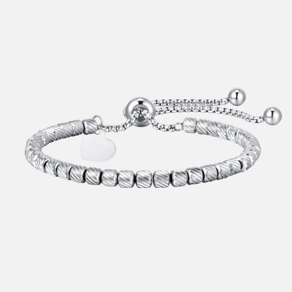 Bracelet Couple Acier Inoxydable Cœur Éternel