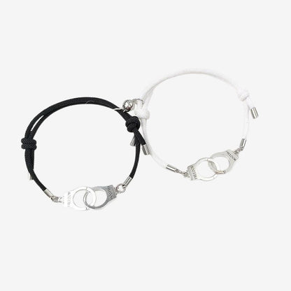 Bracelets Couple Femme et Homme Menotte Magnétique