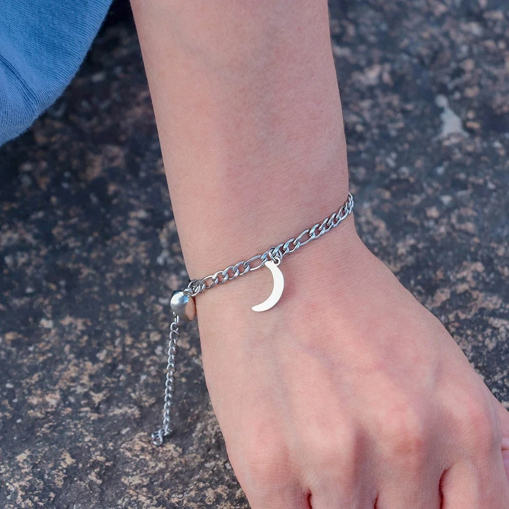 Bracelet Couple Soleil Lune Fusion Éternelle