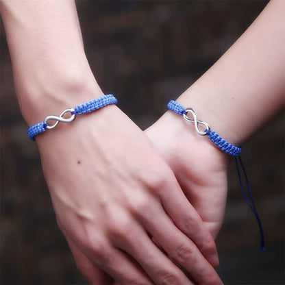 Bracelet Couple Tressé Infini