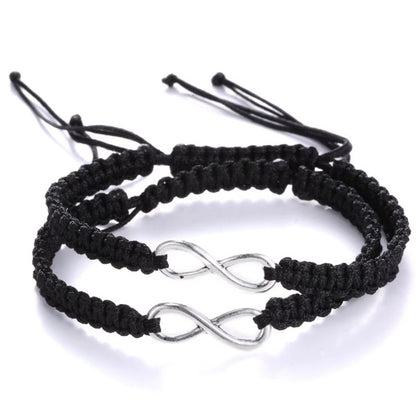 Bracelet Couple Tressé Infini