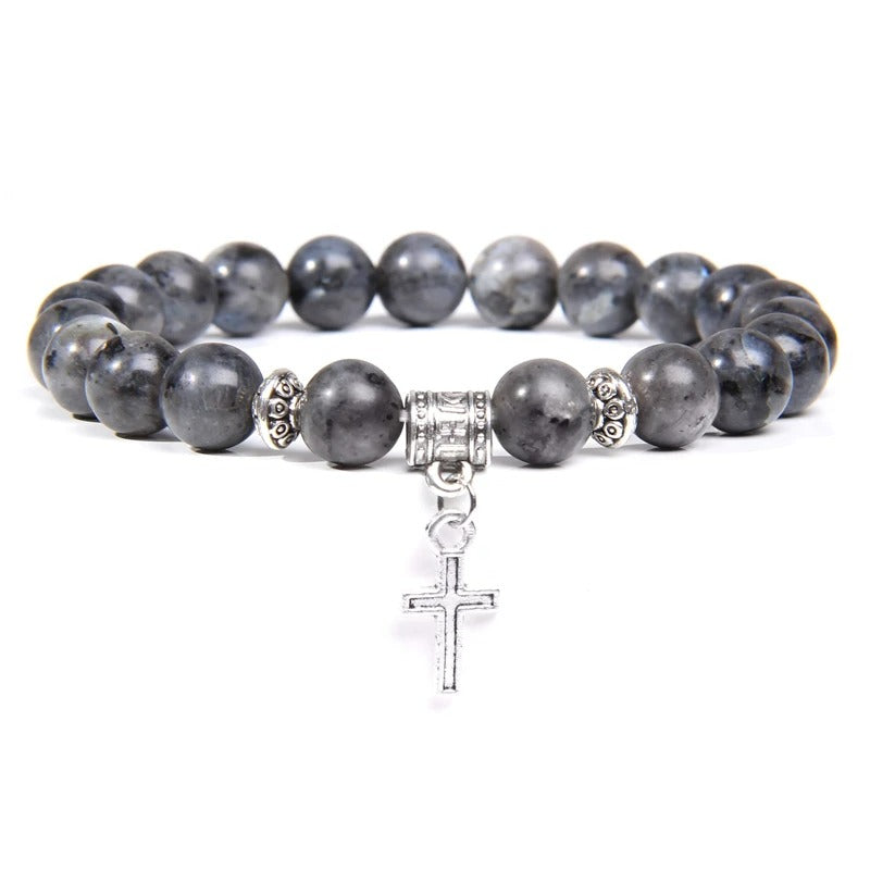 Bracelet Croix Homme Charme Minéral