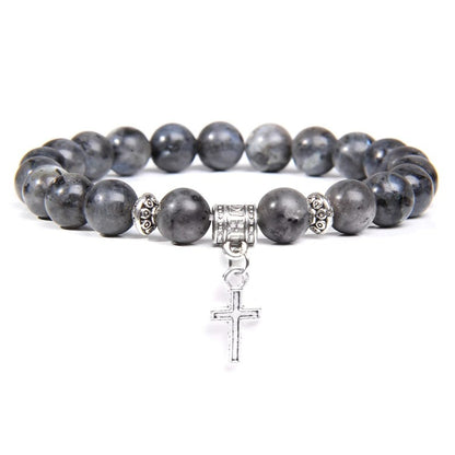 Bracelet Croix Homme Charme Minéral