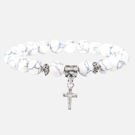 Bracelet Croix Homme Charme Minéral
