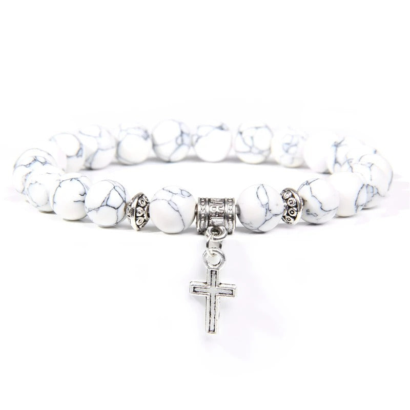 Bracelet Croix Homme Charme Minéral
