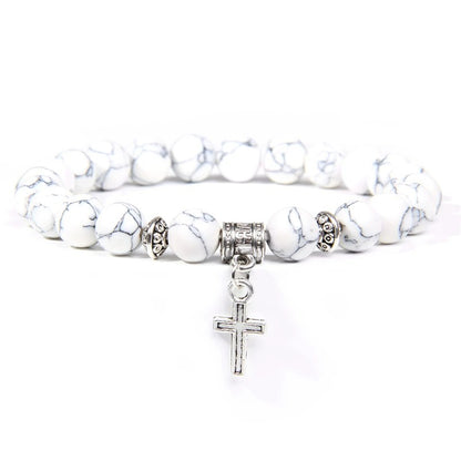 Bracelet Croix Homme Charme Minéral
