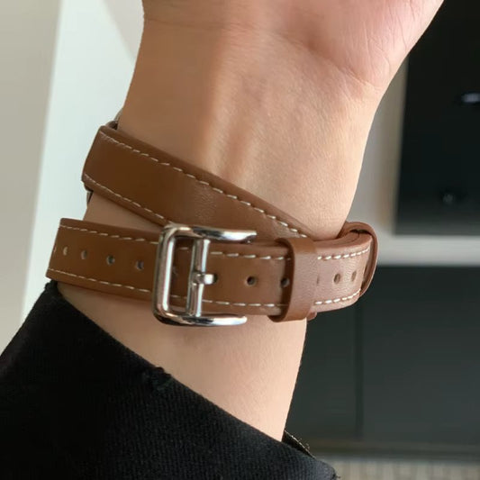Bracelet Cuir Apple Watch à Lannière
