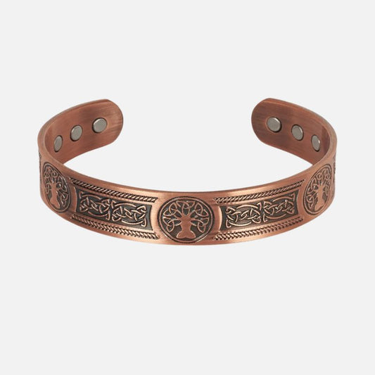 Bracelet Cuivre pour Homme Arbre de Vie Celtique