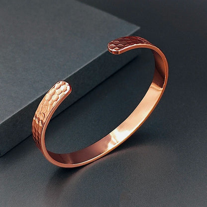 Bracelet Cuivre pour Homme Jonc Martelé