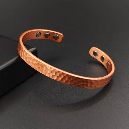 Bracelet Cuivre pour Homme Jonc Martelé