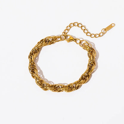 Bracelet Doré Femme Acier Inoxydable Chaîne Impériale