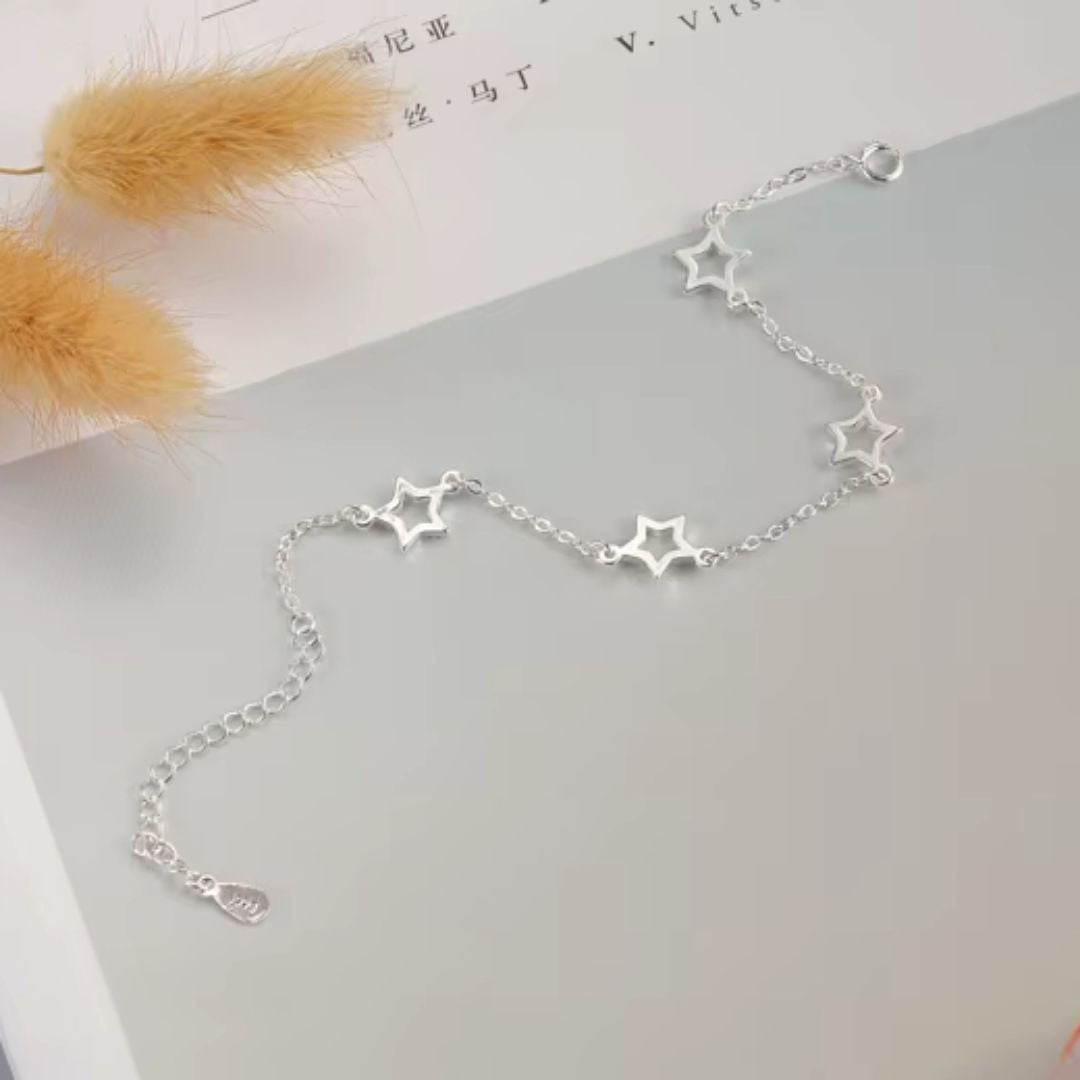 Bracelet Étoile Maille Fine