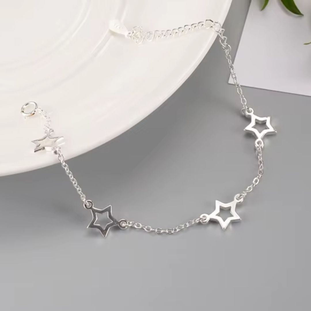Bracelet Étoile Maille Fine