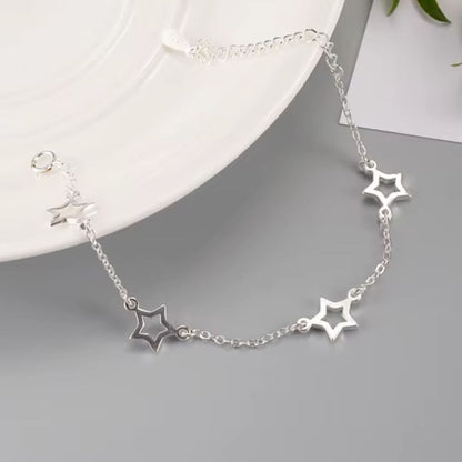 Bracelet Étoile Maille Fine