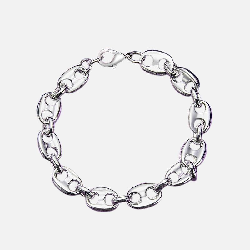 Bracelet Femme Argent Maillons Graine De Café