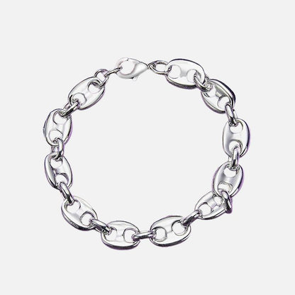 Bracelet Femme Argent Maillons Graine De Café