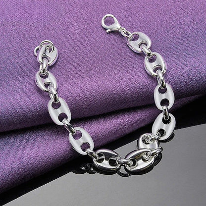 Bracelet Femme Argent Maillons Graine De Café