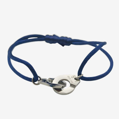 Bracelet Femme Menotte Simple Corde Et Acier Inoxydable