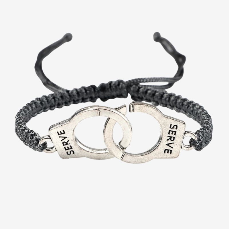 Bracelet Femme Menotte Tressé