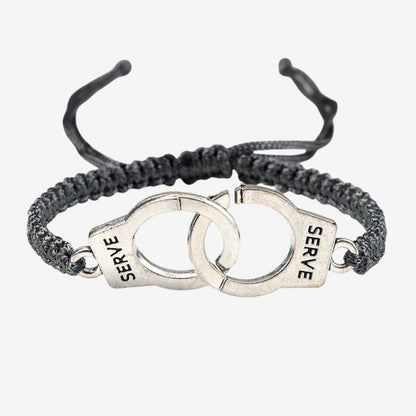 Bracelet Femme Menotte Tressé