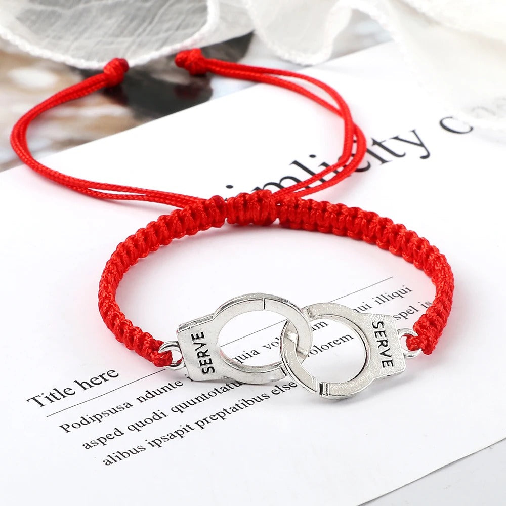 Bracelet Femme Menotte Tressé