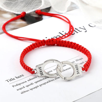 Bracelet Femme Menotte Tressé