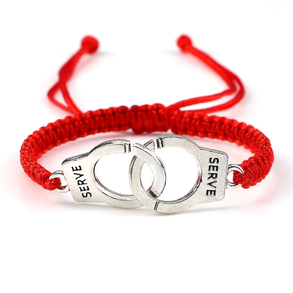 Bracelet Femme Menotte Tressé