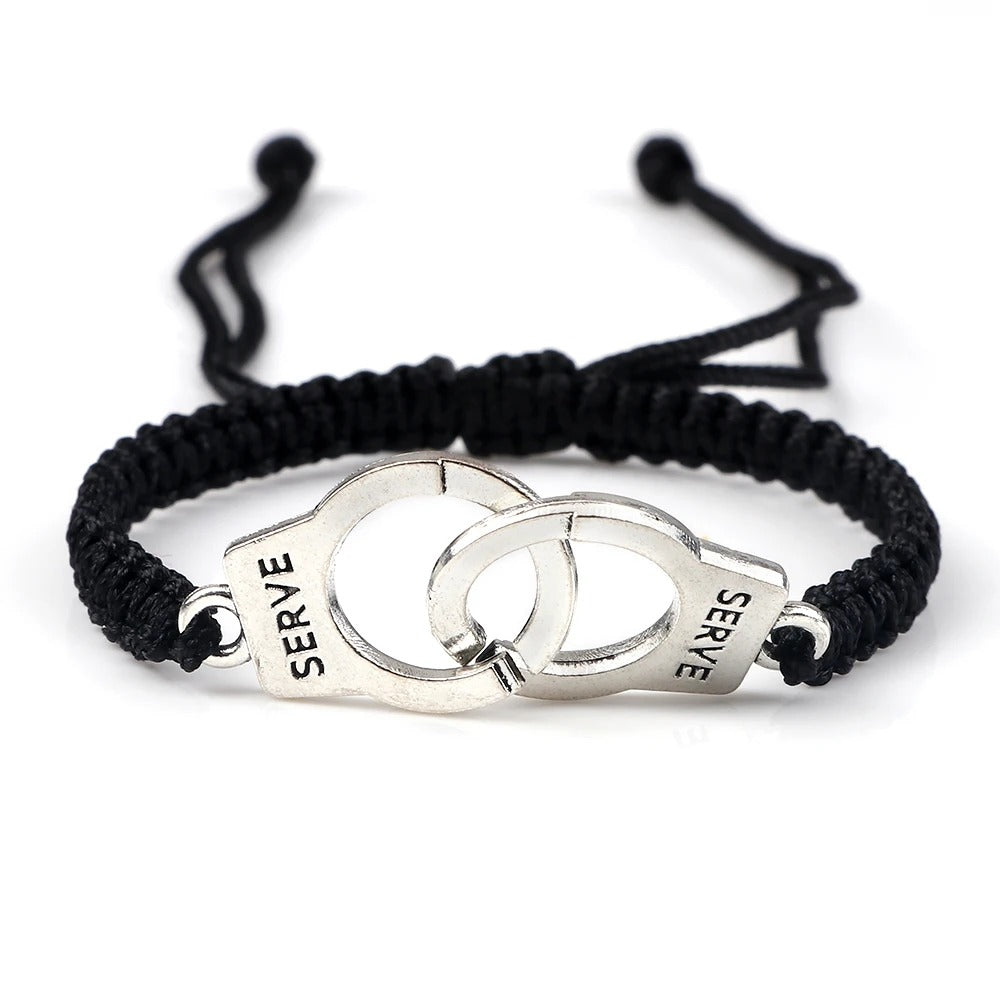 Bracelet Femme Menotte Tressé