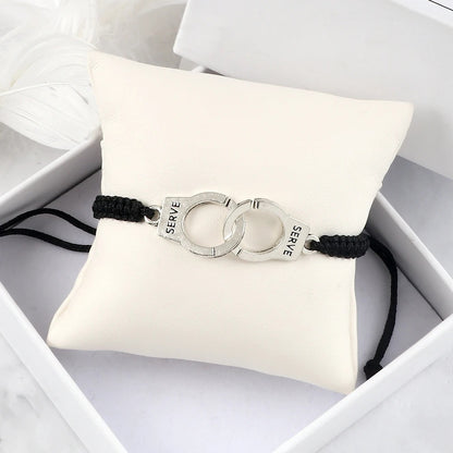 Bracelet Femme Menotte Tressé