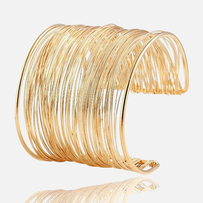 Bracelet Femme Multirang Large Doré
