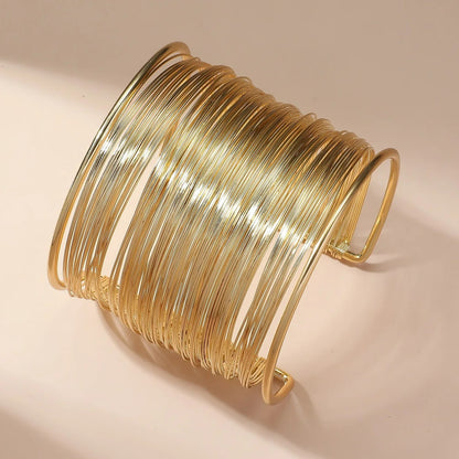 Bracelet Femme Multirang Large Doré