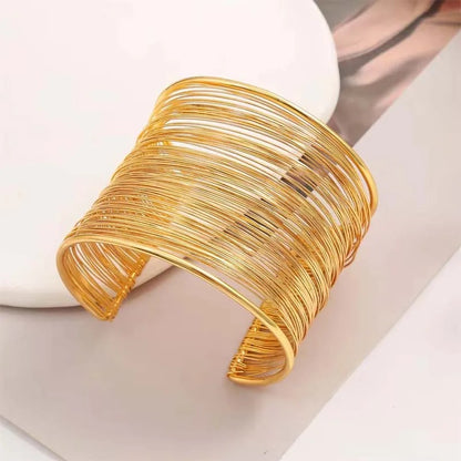 Bracelet Femme Multirang Large Doré