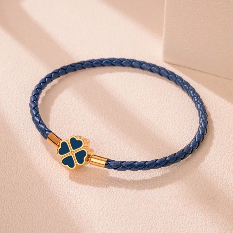 Bracelet Femme Trèfle Coloré  Acier Inoxydable