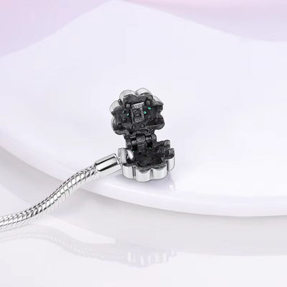 Bracelet Femme Trèfle Quatre Feuilles Zircon Vertes