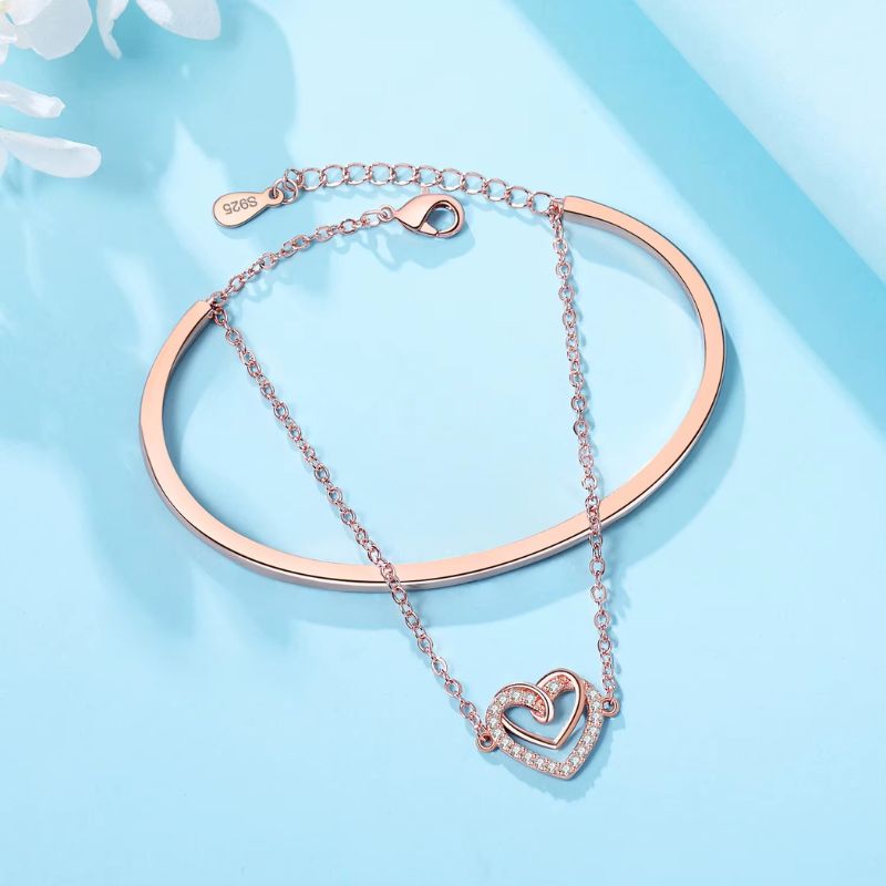 Bracelet Fête des Mères en Argent et Zircon