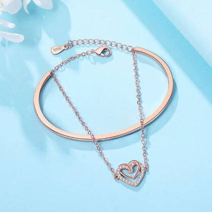 Bracelet Fête des Mères en Argent et Zircon