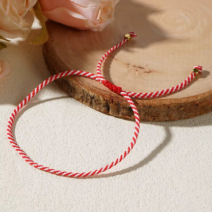 Bracelet Fil Rouge Torsadé