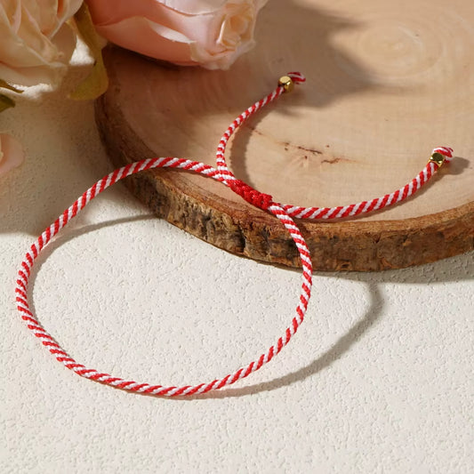 Bracelet Fil Rouge Torsadé
