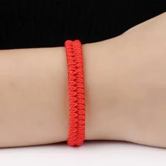Bracelet Fil Rouge Tressé en Coton
