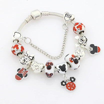 Bracelet Fille Minnie Breloques Amovibles