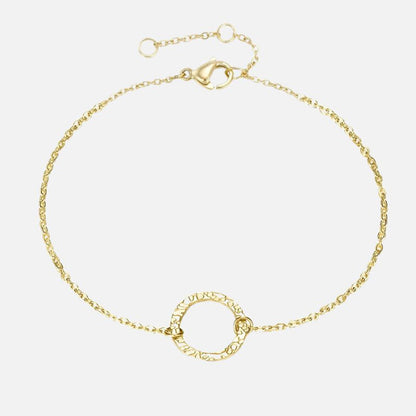 Bracelet Fin Femme Acier Inoxydable Et Cercle